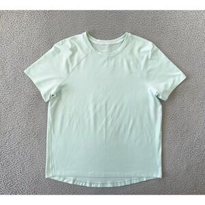 Lululemon Drysense Shirt Mens Medium Training Short Sleeve Green‎